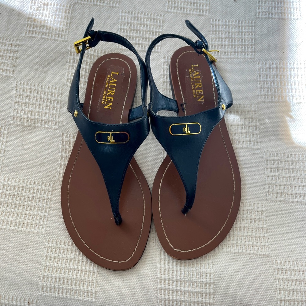 Ralph Lauren Patsi Sandal in Navy- Size 6.5